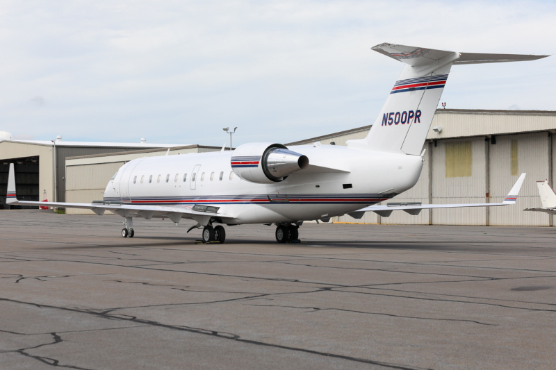 Photo of N500PR - PRIVATE Mitsubishi CRJ-200 at AVP on AeroXplorer Aviation Database