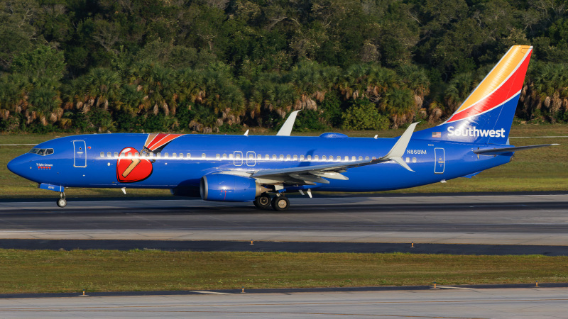 Photo of N8681M - Southwest Airlines Boeing 737-800 at TPA on AeroXplorer Aviation Database