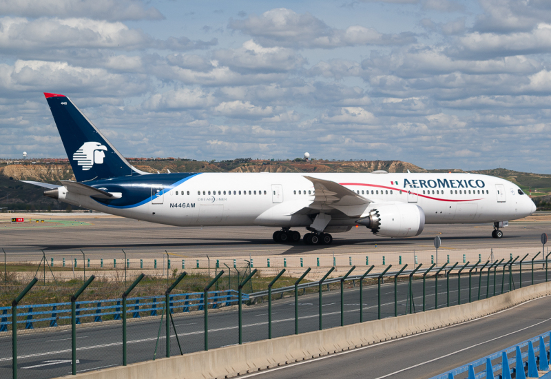 Photo of N446AM - Aeromexico Boeing 787-9 at MAD on AeroXplorer Aviation Database