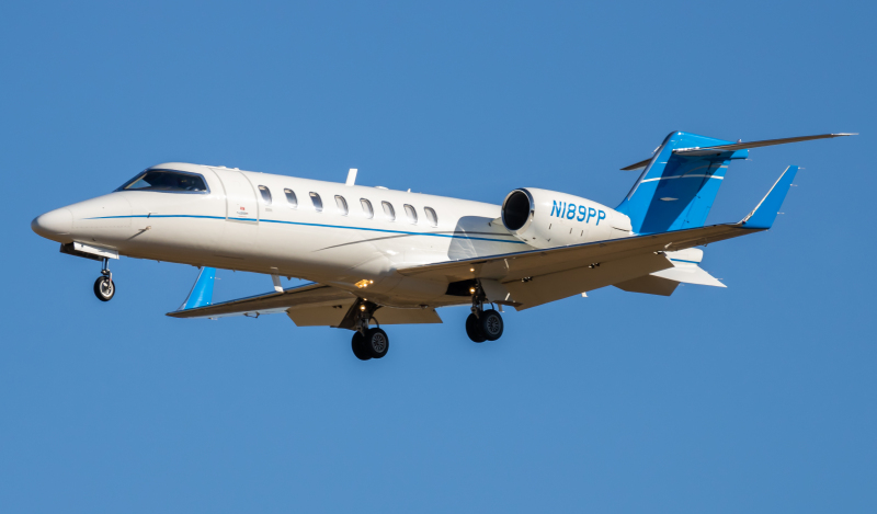 Photo of N189PP - PRIVATE Learjet 45 at BWI on AeroXplorer Aviation Database