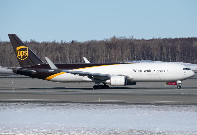 Photo of N335UP - United Parcel Service Boeing 767-300F at ANC on AeroXplorer Aviation Database