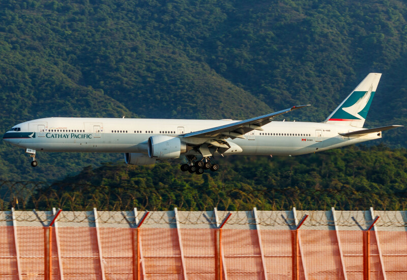 Photo of B-HNR - Cathay Pacific Boeing 777-300ER at HKG on AeroXplorer Aviation Database