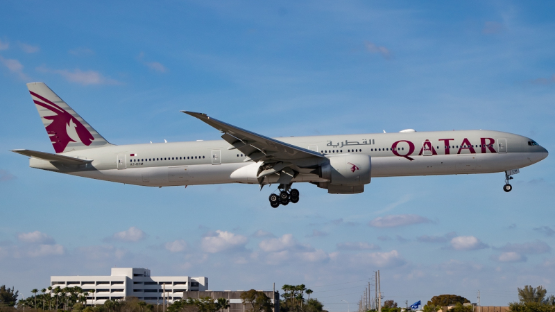 Photo of A7-BEM - Qatar Airways Boeing 777-300 at MIA  on AeroXplorer Aviation Database