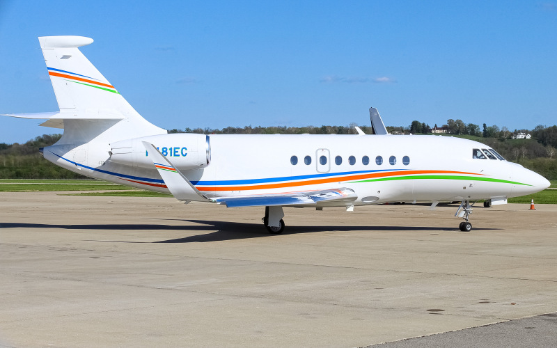 Photo of N481EC - PRIVATE  Dassault Falcon 2000EX at LUK on AeroXplorer Aviation Database