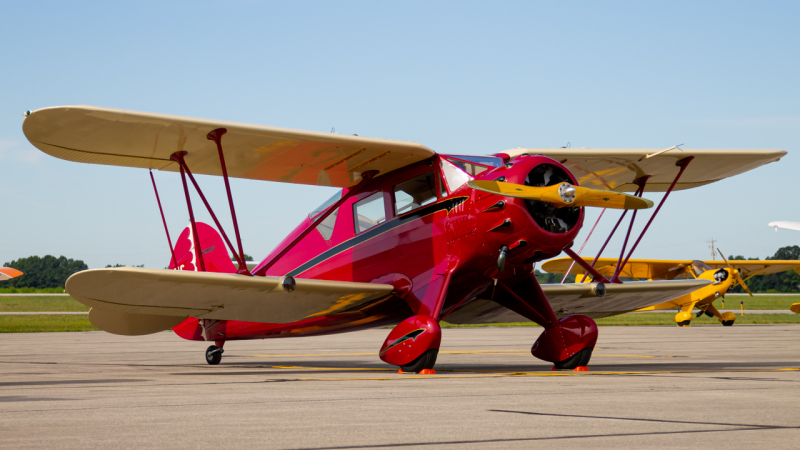 Photo of N14010 - PRIVATE WACO YKC at DLZ on AeroXplorer Aviation Database