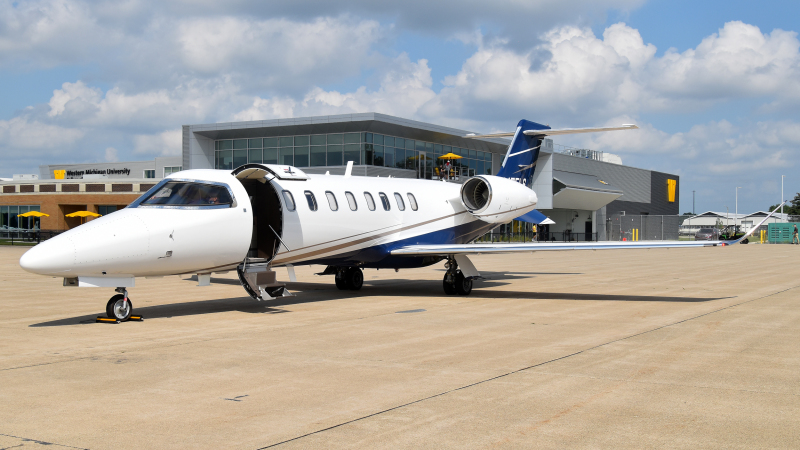 Photo of N475LS - PRIVATE Learjet 75 at BTL on AeroXplorer Aviation Database