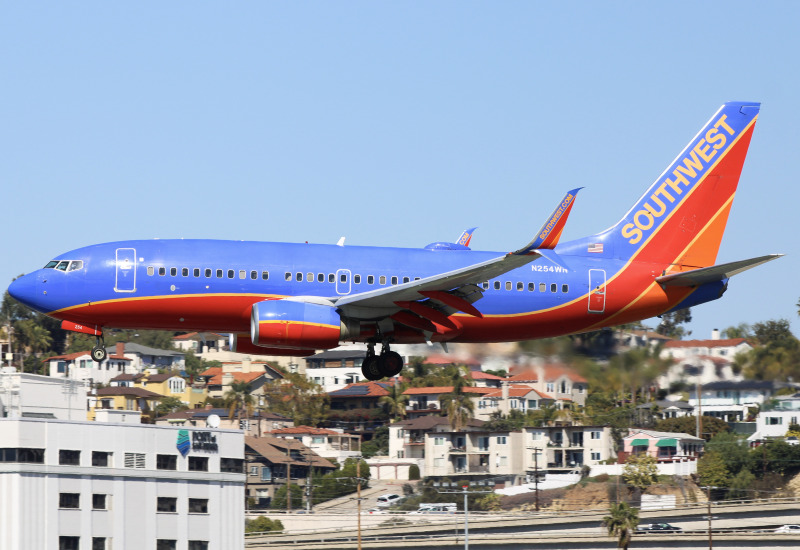 Photo of N254WN - Southwest Airlines Boeing 737-700 at SAN on AeroXplorer Aviation Database