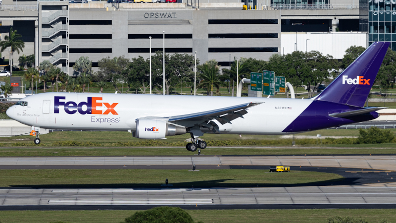 Photo of N281FE - FedEx Boeing 767-300F at TPA on AeroXplorer Aviation Database
