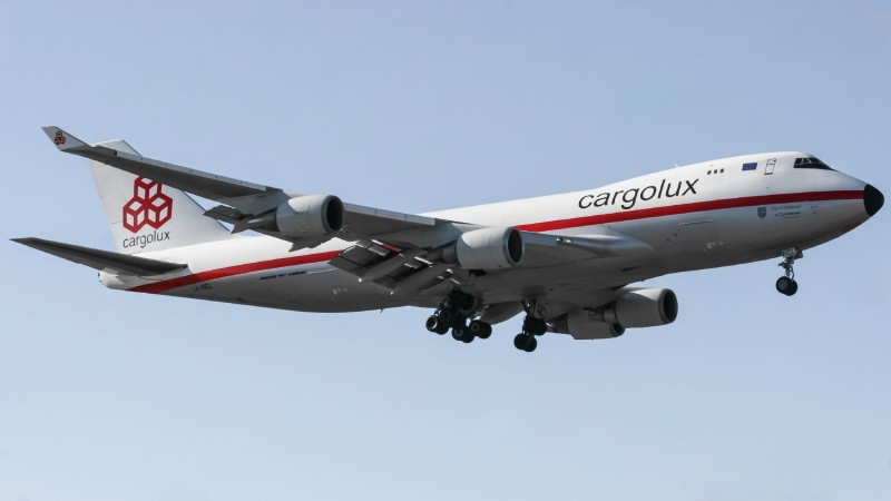 Photo of LX-NCL - Cargolux Boeing 747-4EV(ERF) at YYZ on AeroXplorer Aviation Database