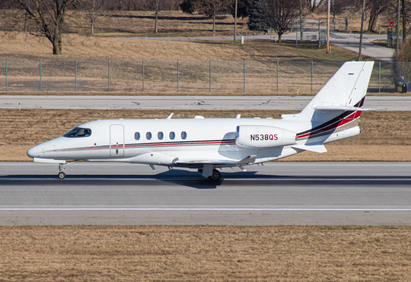 Photo of N538QS - NetJets Cessna Citation Latitude at CMH on AeroXplorer Aviation Database