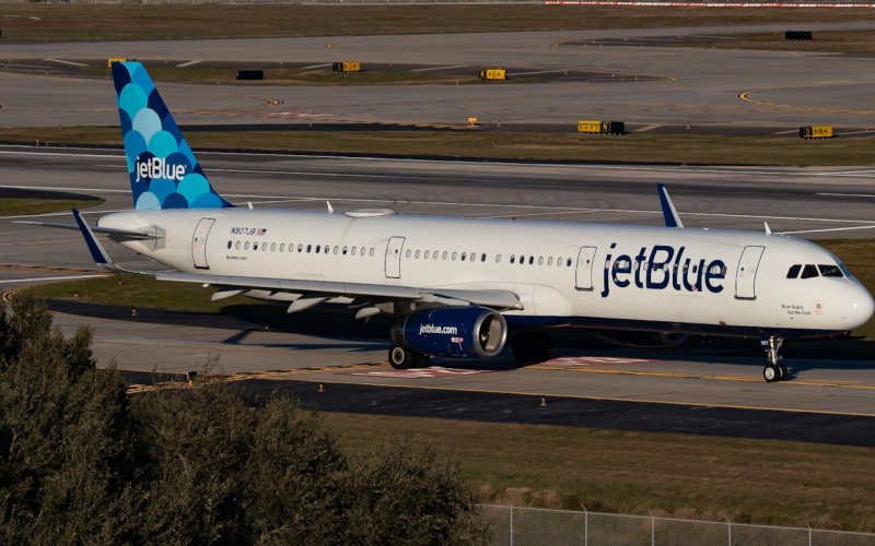 Photo of N907JB - JetBlue Airways Airbus A321-200 at TPA on AeroXplorer Aviation Database