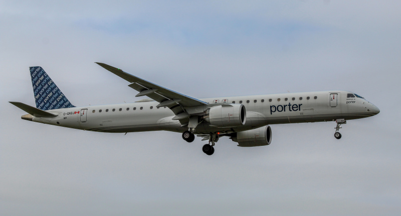 Photo of C-GKQJ - Porter Airlines Embraer E195-E2 at YYZ on AeroXplorer Aviation Database