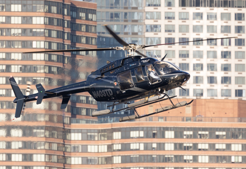 Photo of N403TD - PRIVATE Bell 407 at JRA on AeroXplorer Aviation Database
