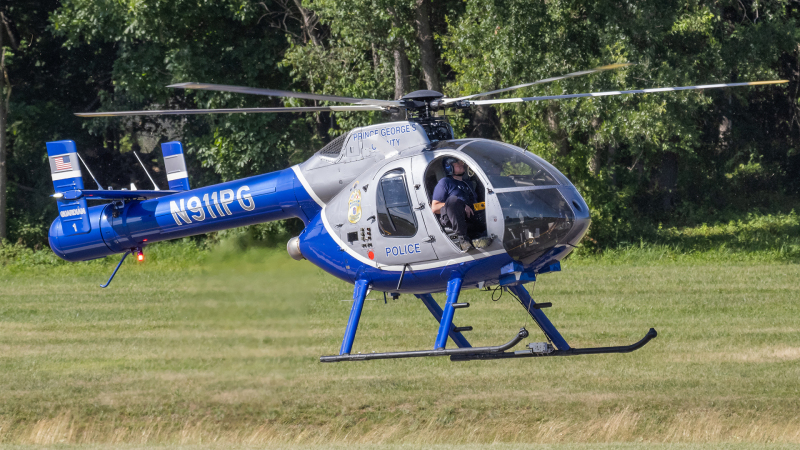Photo of N911PG - PRIVATE MD Helicopters MD520 at CGS on AeroXplorer Aviation Database