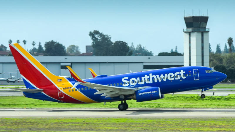 Photo of N968WN - Southwest Airlines Boeing 737-700 at SJC on AeroXplorer Aviation Database