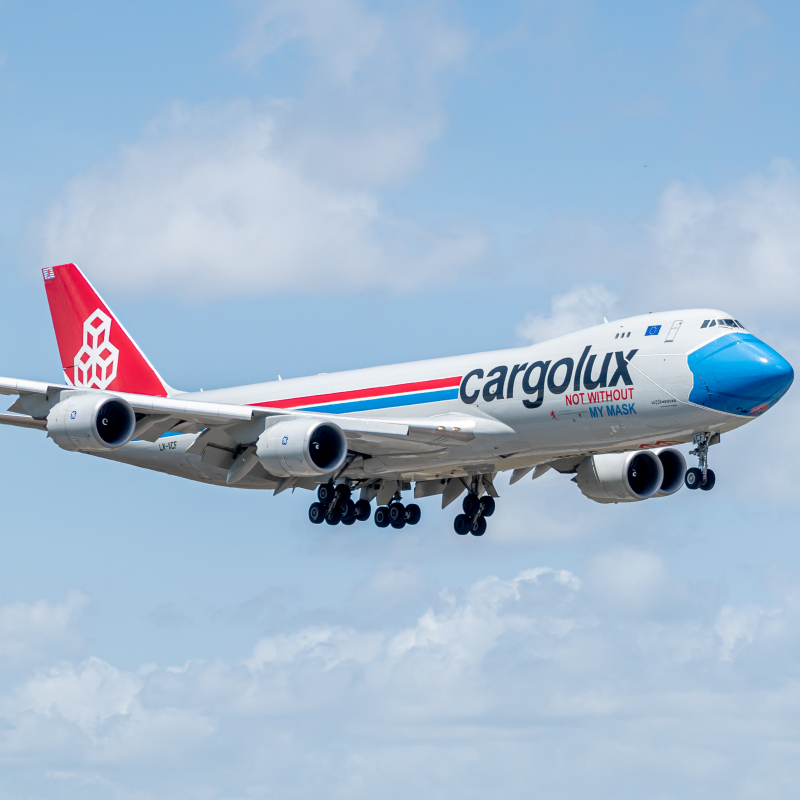Photo of LX-VCF - CargoLux Boeing 747-8F at MIA on AeroXplorer Aviation Database
