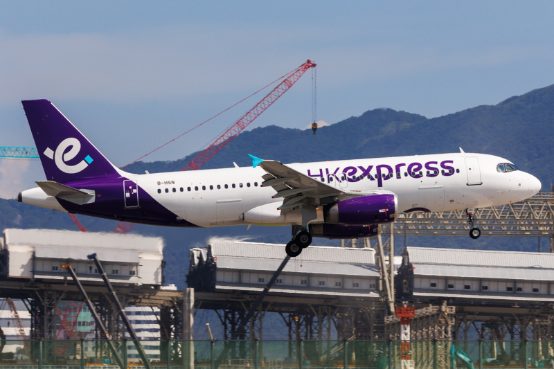 Photo of B-HSN - HK Express Airbus A320 at HKG on AeroXplorer Aviation Database