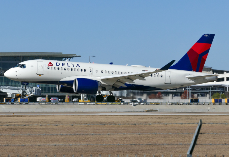 Photo of N119DU - Delta Airlines Airbus A220-100 at AUS on AeroXplorer Aviation Database