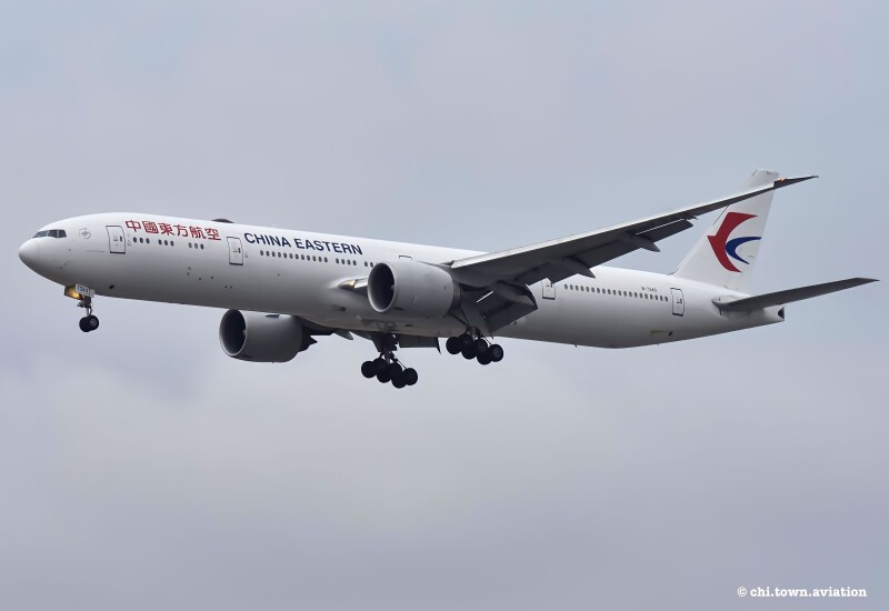 Photo of B-7343 - China Eastern Airlines Boeing 777 at ORD on AeroXplorer Aviation Database
