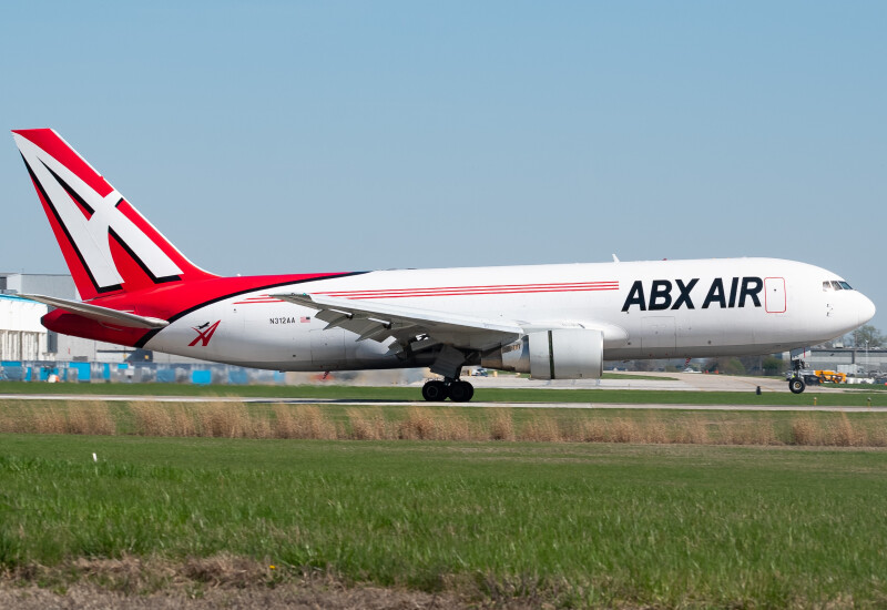 Photo of N312AA - ABX Air Boeing 767-200F at ILN on AeroXplorer Aviation Database