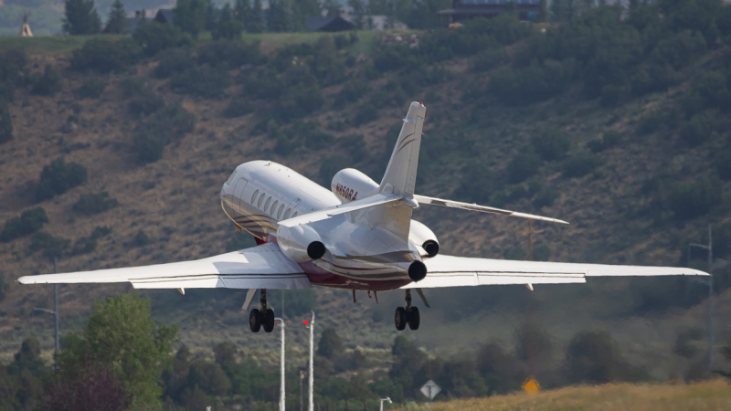 Photo of N850RA - Royal Air Freight Dassault Falcon 50 at ASE on AeroXplorer Aviation Database
