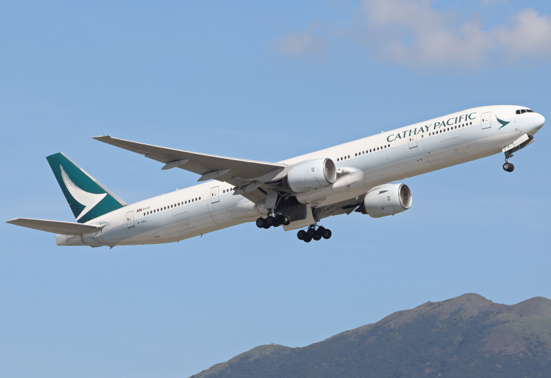 Photo of B-HNJ - Cathay Pacific Boeing 777-300 at HKG on AeroXplorer Aviation Database