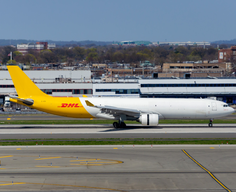 Photo of EI-HEA  - DHL Airbus A330-300F at JFK on AeroXplorer Aviation Database