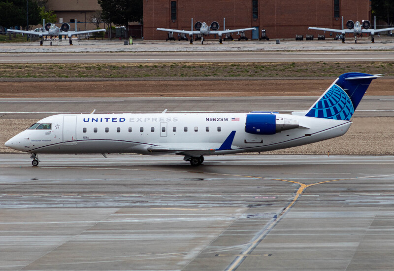 Photo of N962SW - United Express Mitsubishi CRJ-200 at BOI on AeroXplorer Aviation Database