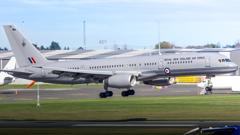 Photo of NZ7571 - Royal New Zealand Air Force Boeing 757-200 at CHC on AeroXplorer Aviation Database
