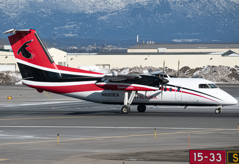 Photo of N880EA - Ravn Alaska De Havilland Dash-8 Q100 at ANC on AeroXplorer Aviation Database