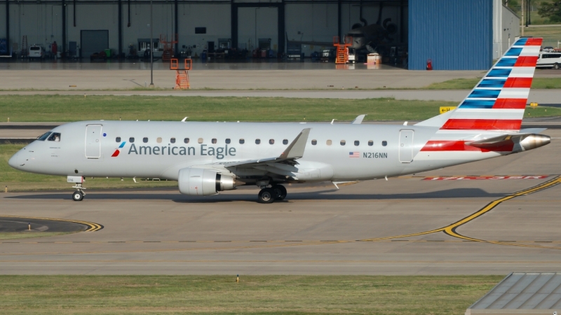 Photo of N216NN - American Eagle Embraer E175 at OKC on AeroXplorer Aviation Database