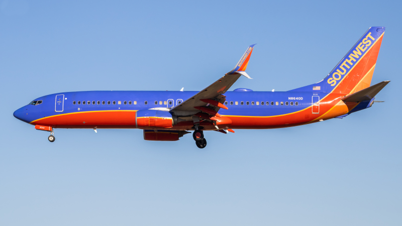 Photo of N8640D - Southwest Airlines Boeing 737-800 at BWI on AeroXplorer Aviation Database