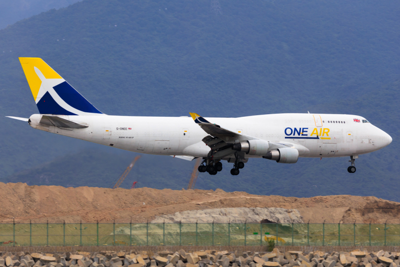 Photo of G-ONEE - One Air 747-400f at HKG on AeroXplorer Aviation Database