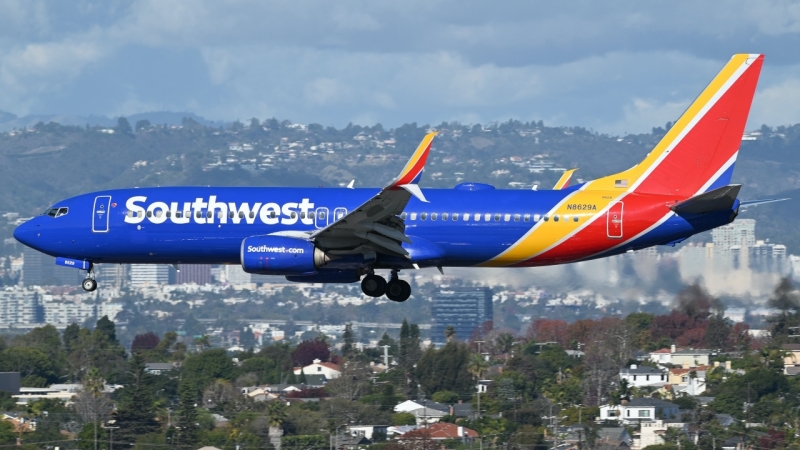 Photo of N8629A - Southwest Airlines Boeing 737-800 at LAX on AeroXplorer Aviation Database