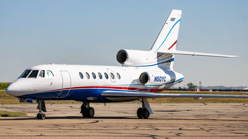 Photo of N50YC - PRIVATE Dassault Falcon 50 at DEN on AeroXplorer Aviation Database
