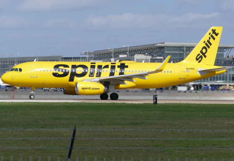 Photo of N628NK - Spirit Airlines Airbus A320 at AUS on AeroXplorer Aviation Database