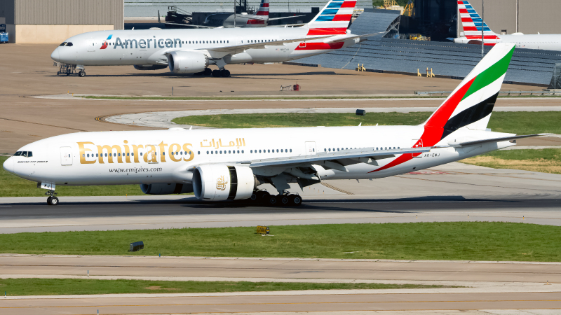 Photo of A6-EWJ - Emirates Boeing 777-200LR at DFW on AeroXplorer Aviation Database