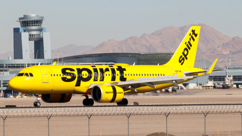 Photo of N917NK - Spirit Airlines Airbus A320 NEO at LAS on AeroXplorer Aviation Database