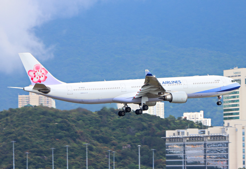 Photo of B-18353 - China Airlines Airbus A330-300 at HKG on AeroXplorer Aviation Database