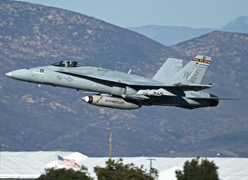 Photo of 164881 - USMC - United States Marine Corp McDonnel Douglas F/A-18 Hornet at SDM on AeroXplorer Aviation Database