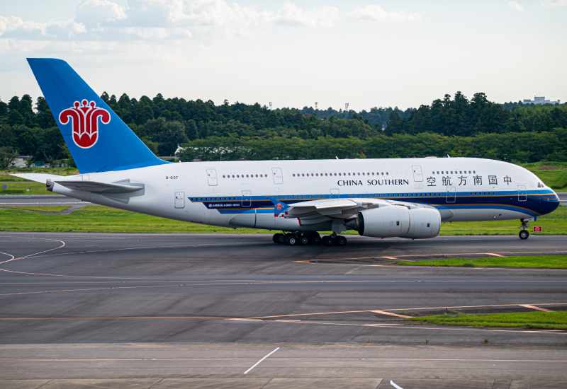 Photo of B-6137 - China Southern Airlines Airbus A380-800 at NRT on AeroXplorer Aviation Database