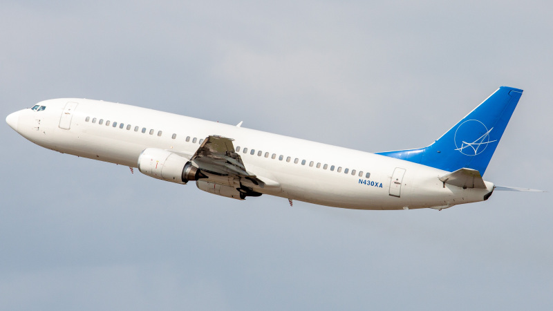 Photo of N430XA - iAero Airways Boeing 737-400 at IAH on AeroXplorer Aviation Database