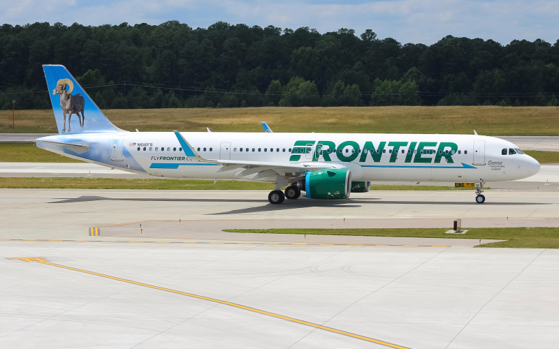 Photo of N616FR - Frontier Airlines Airbus A321-200 at RDU on AeroXplorer Aviation Database