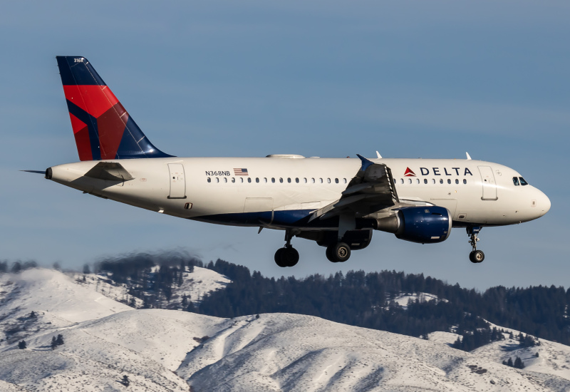 Photo of N368NB - Delta Airlines Airbus A319 at BOI on AeroXplorer Aviation Database