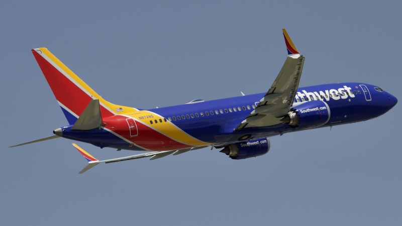 Photo of N8728Q - Southwest Airlines Boeing 737 MAX 8 at IAH on AeroXplorer Aviation Database