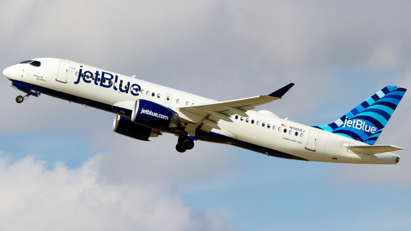 Photo of N3058J - JetBlue Airways Airbus A220-300 at MCO on AeroXplorer Aviation Database