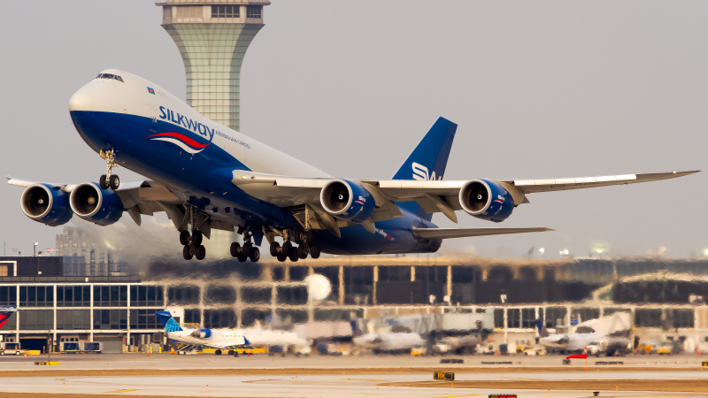Photo of VQ-BBH - Silk Way West Airlines Boeing 747-8F at ORD on AeroXplorer Aviation Database
