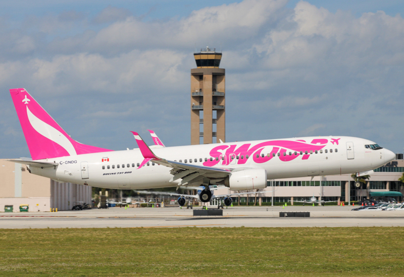 Photo of C-GNDG - Swoop Airlines Boeing 737-800 at FLL on AeroXplorer Aviation Database