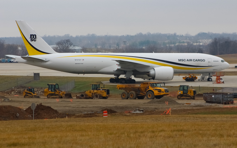 Photo of N707GT - MSC Air Cargo Boeing 777-F at CVG on AeroXplorer Aviation Database