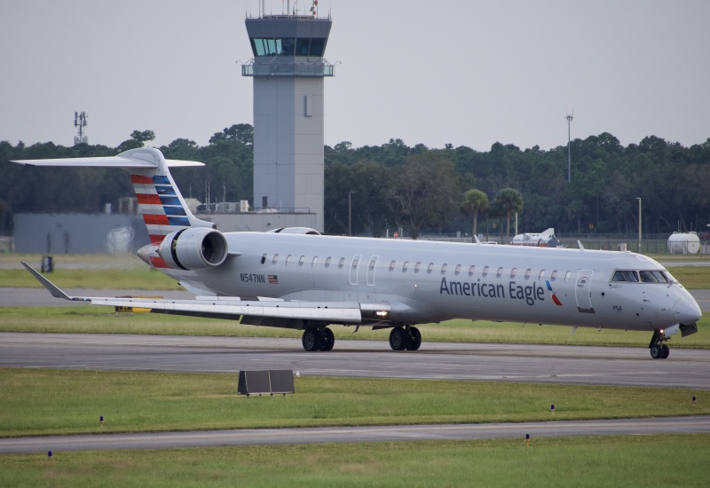 Photo of N547NN - American Eagle Mitsubishi CRJ-900 at DAB on AeroXplorer Aviation Database